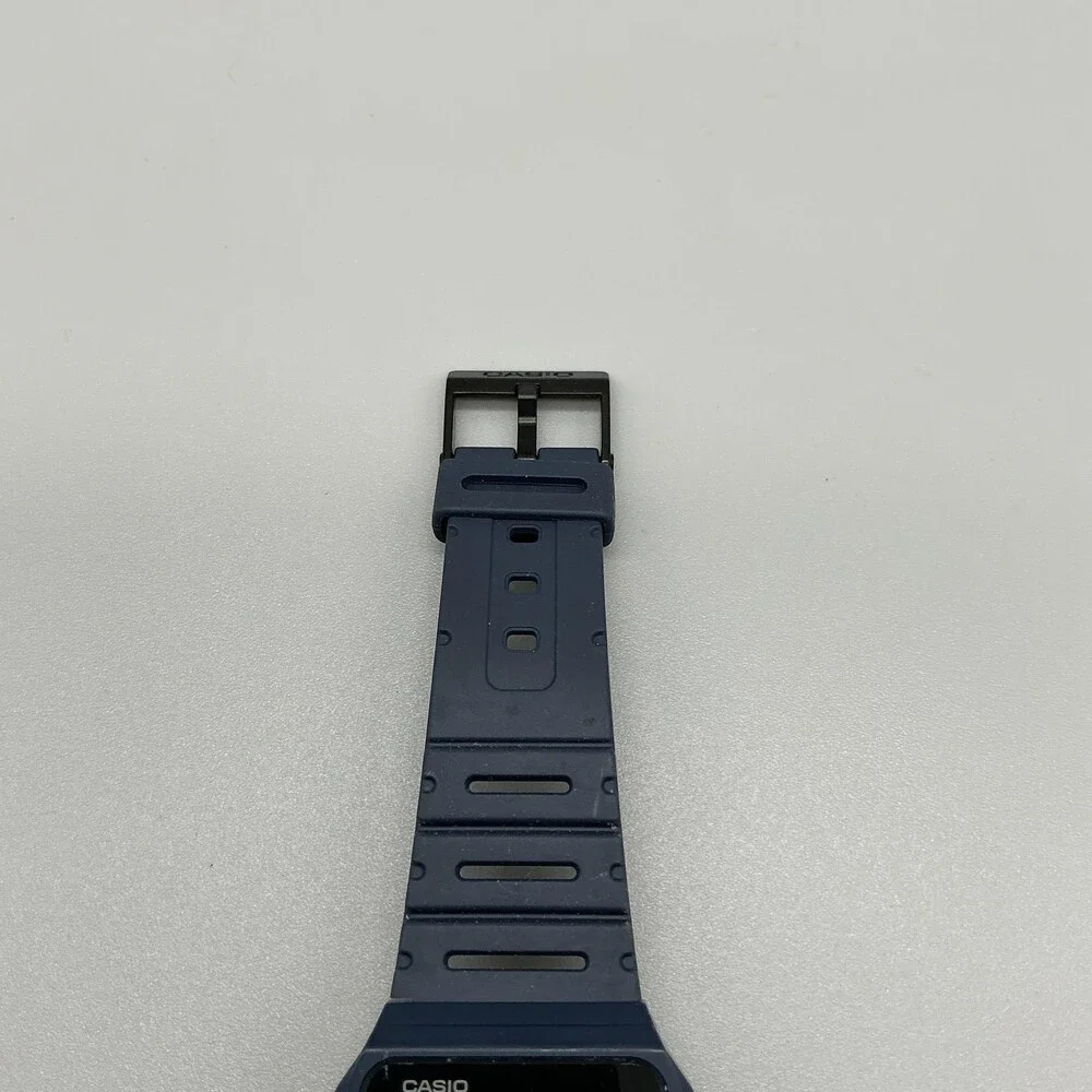 Casio CA-53W Mens Watch 34mm Digital Calculator Blue Alarm Chronograph Day Date